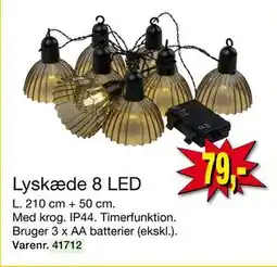Harald Nyborg Lyskæde 8 LED tilbud