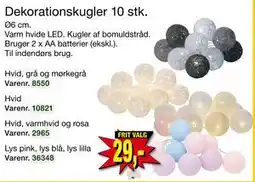 Harald Nyborg Dekorationskugler 10 stk tilbud