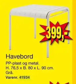 Harald Nyborg Havebord tilbud