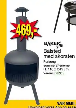 Harald Nyborg Bålsted med skorsten tilbud