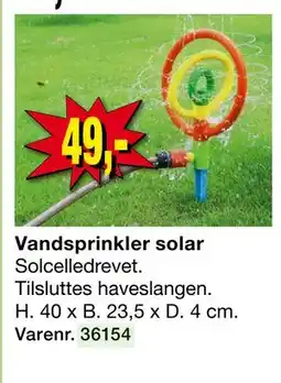 Harald Nyborg Vandsprinkler solar tilbud