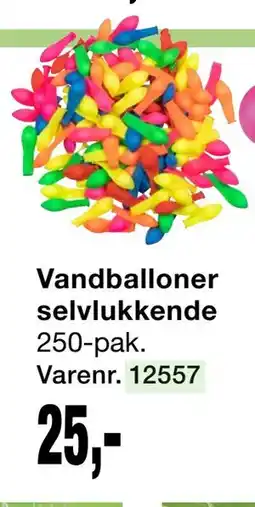 Harald Nyborg Vandballoner selvlukkende tilbud