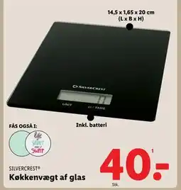 Lidl Køkkenvægt af glas tilbud