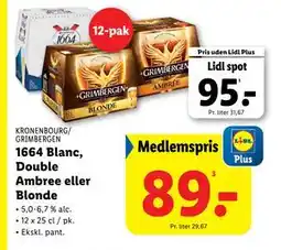 Lidl 1664 Blanc, Double Ambree eller Blonde tilbud