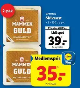Lidl Skiveost tilbud