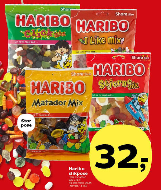Kvickly Haribo slikpose tilbud