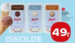 Kvickly Hansens økologiske flødeis tilbud