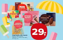 Kvickly Coop isvafler eller ispinde Dybfrost. Flere varianter. tilbud