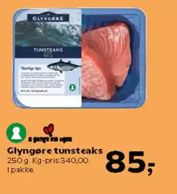 Kvickly Glyngøre tunsteaks tilbud