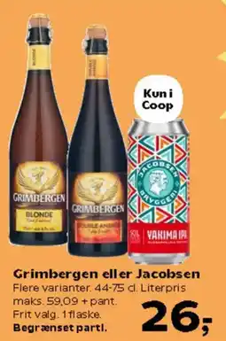 Kvickly Grimbergen eller Jacobsen tilbud
