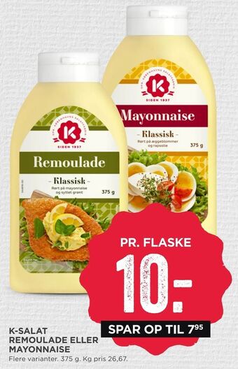 MENY K-salat remoulade eller mayonnaise tilbud