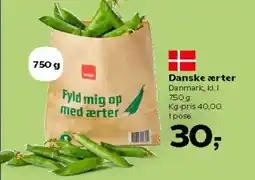 Kvickly Danske ærter tilbud