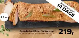 Kvickly Coop hel grillklar flæskesteg tilbud