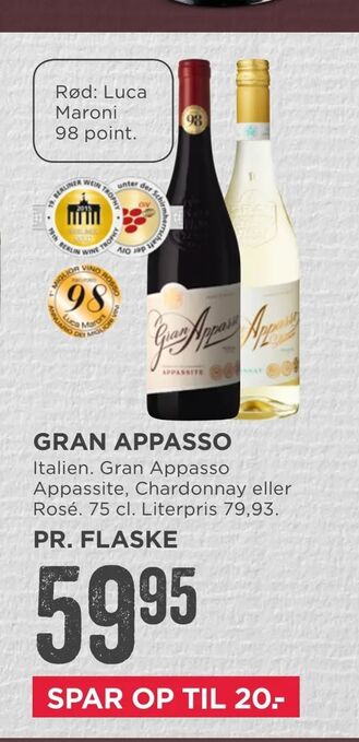 MENY Gran appasso tilbud