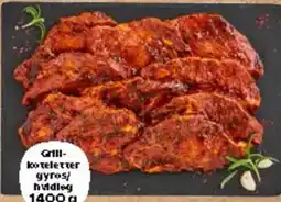 Kvickly Grill- koteletter gyros hvidleg tilbud