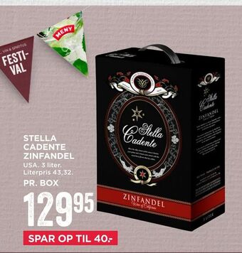 MENY Stella cadente zinfandel tilbud