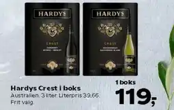Kvickly Hardys Crest i boks tilbud