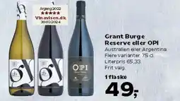 Kvickly Grant Burge Reserve eller OPI Australien eller Argentina. tilbud