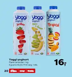 Kvickly Yoggi yoghurt tilbud