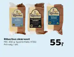 Kvickly Riberhus skæreost Min. tilbud