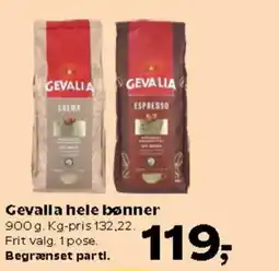 Kvickly Gevalla hele bønner tilbud