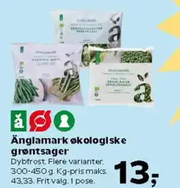 Kvickly Änglamark økologiske grøntsager tilbud