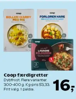 Kvickly Coop færdigretter tilbud