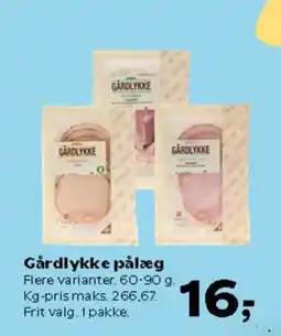 Kvickly Gårdlykke pålæg tilbud
