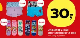 Kvickly Undertøj 2-pak eller strømper 3-pak tilbud