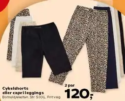 Kvickly Cykelshorts eller capri legging tilbud