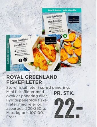 MENY Royal greenland fiskefileter tilbud