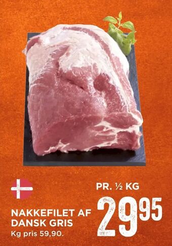 MENY Nakkefilet af dansk gris tilbud
