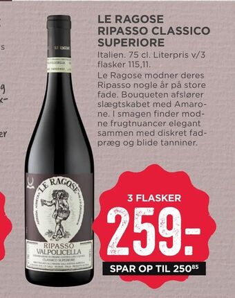 MENY Le ragose ripasso classico superiore tilbud