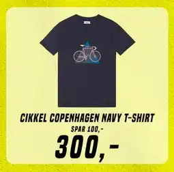 Børkop Cykler Cikkel Copenhagen navy t-shirt tilbud