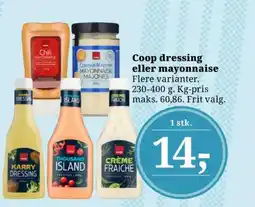 Dagli'Brugsen Coop dressing eller mayonnaise tilbud