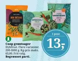 Dagli'Brugsen Coop grøntsager tilbud