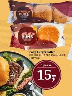 Dagli'Brugsen Coop burgerboller tilbud