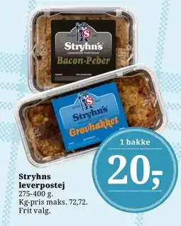 Dagli'Brugsen Stryhn's leverpostej tilbud