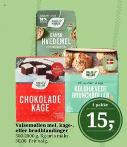 Dagli'Brugsen Valsemøllen mel, kage-, eller brødblandinger tilbud