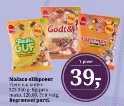 Dagli'Brugsen Malaco slikposer tilbud