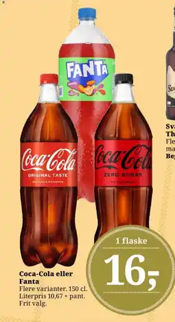 Dagli'Brugsen Coca-Cola eller Fanta tilbud