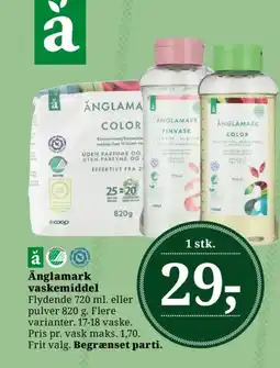 Dagli'Brugsen Änglamark vaskemiddel Flydende tilbud