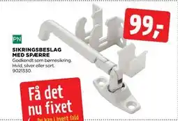 jem & fix SIKRINGSBESLAG MED SPÆRRE tilbud