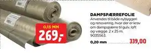jem & fix DAMPSPÆRREFOLIE tilbud