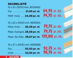jem & fix SKURELISTE tilbud