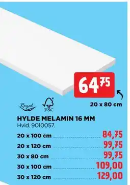 jem & fix HYLDE MELAMIN 16 MM tilbud
