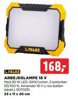 jem & fix ARBEJDSLAMPE 18 V tilbud