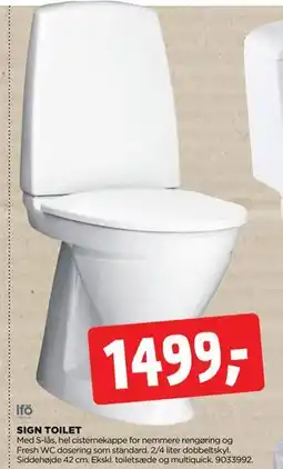 jem & fix SIGN TOILET tilbud