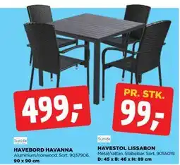 jem & fix HAVEBORD HAVANNA tilbud