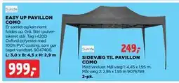jem & fix EASY UP PAVILLON COMO tilbud